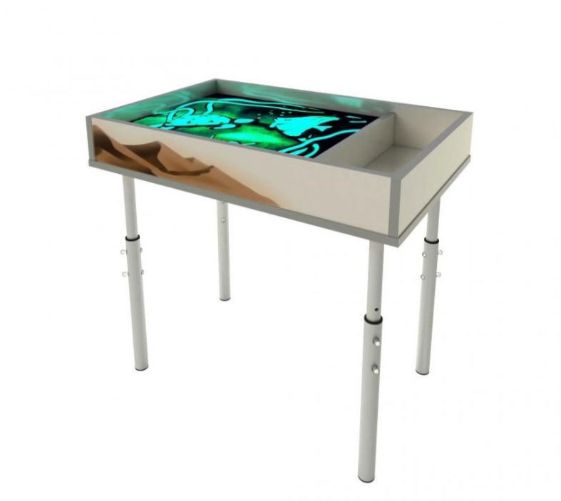 Стіл трансформер (пісочниця) з підсвіткою, 690х450х500-680 мм (ЛЕОНТЕК) (44905)